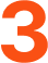 orange number three icon