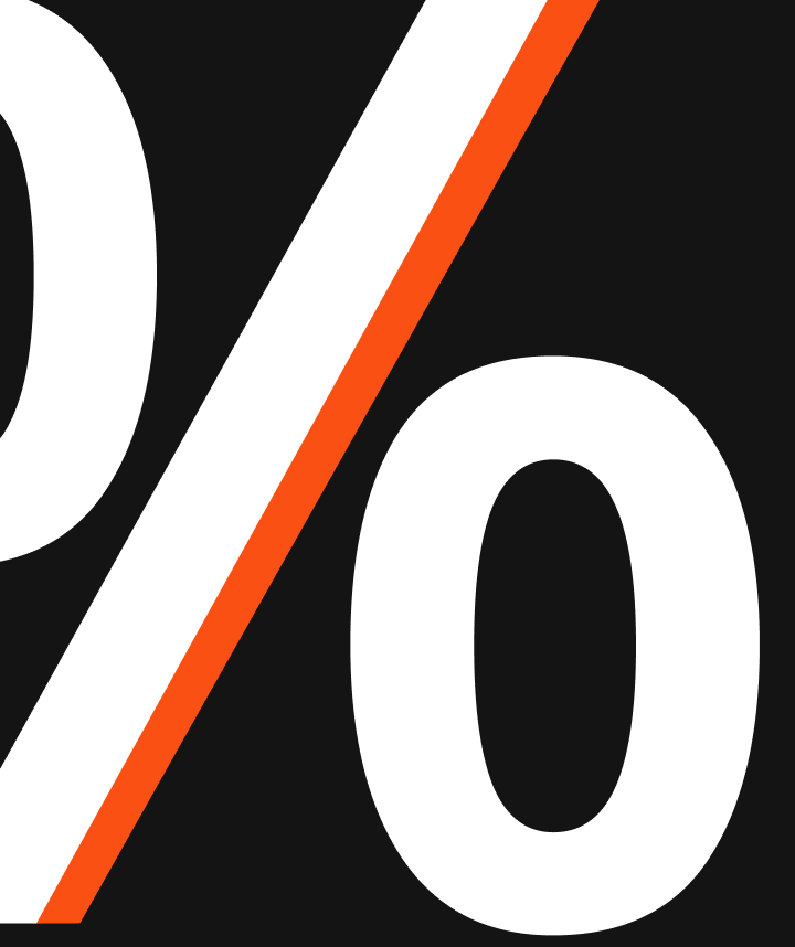 large percent sign icon