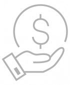 hand holding money icon