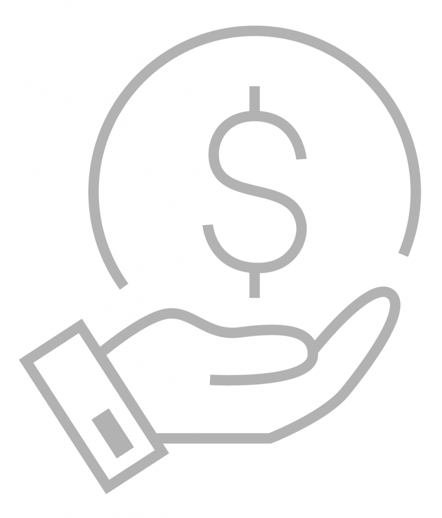 hand holding money icon